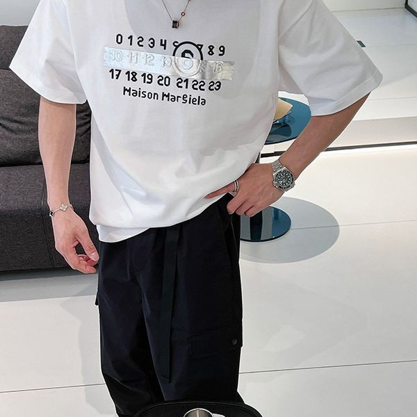 超入手困難♪メゾンマルジェラ MM6 半袖 tシャツ 偽物 ホワイト Max34517